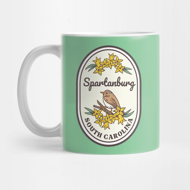 Spartanburg South Carolina Wren SC Tourist Souvenir by carolinafound